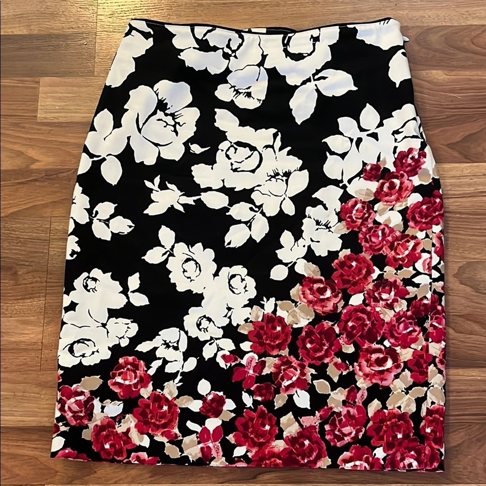 WHBM floral pencil skirt